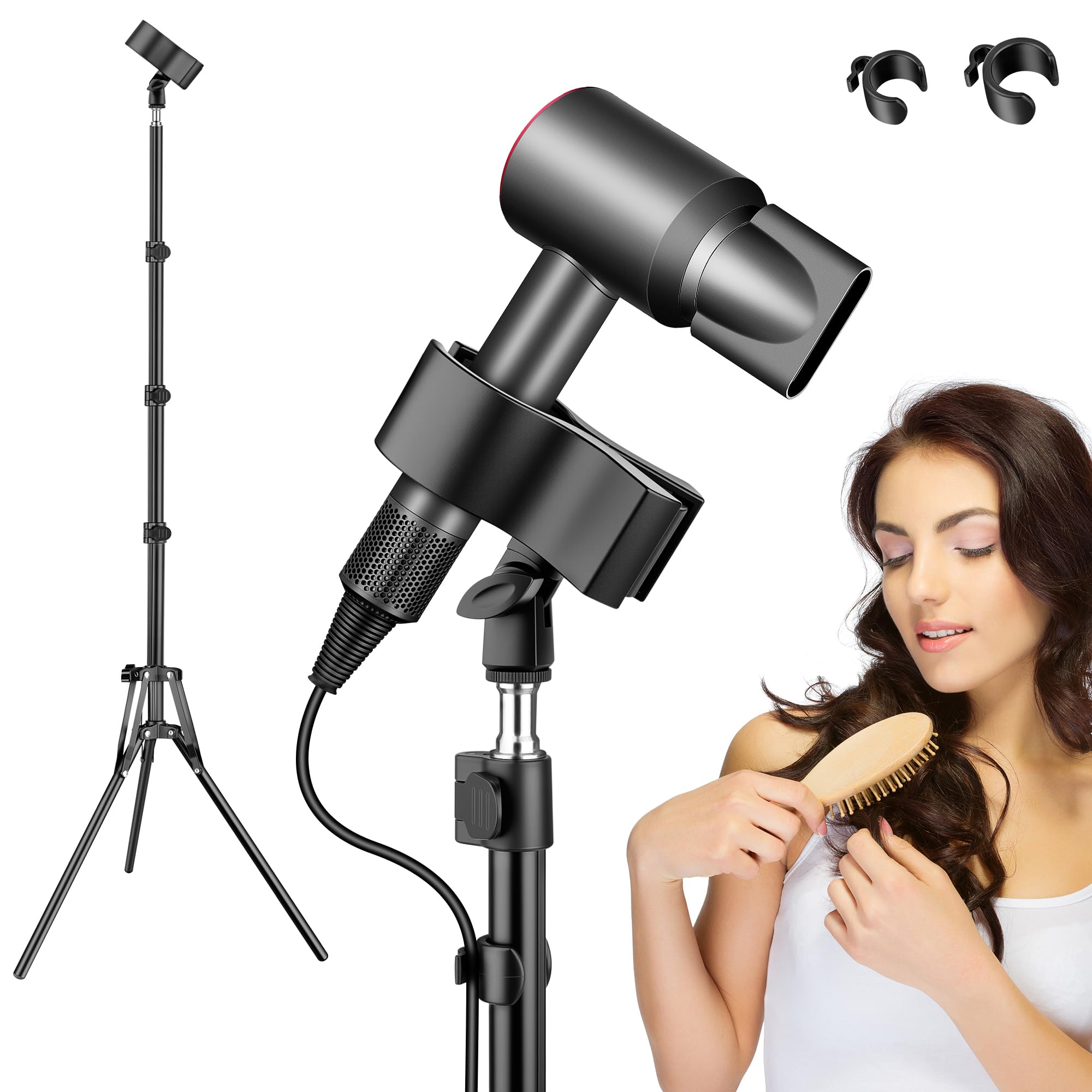 Amazon.com: Nineigh Hair Dryer Stand Hands Free, 20-63 Inch